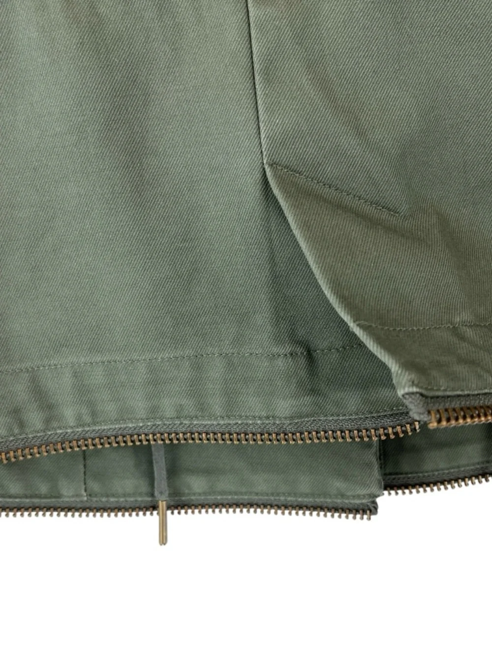 Zadig & Voltaire Vedam Bis Military Green Skull Cotton Utility Jacket Flaws Sz L - Picture 9 of 15